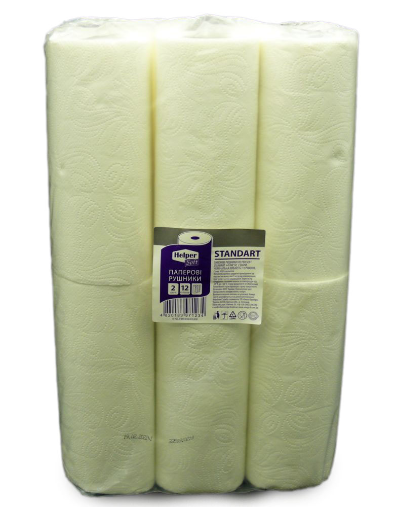 Рушник паперовий Soft Standart 12шт Helper